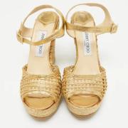 Jimmy Choo Pre-owned Pre-owned Laeder sandaler Yellow, Dam