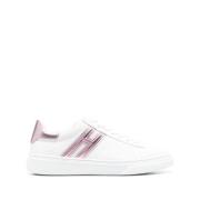 Hogan Vita Läder Avslappnade Sneakers White, Dam