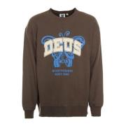 Deus Ex Machina Flight Fight Sweatshirt Relaxed Fit Gray, Herr