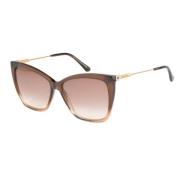 Jimmy Choo Brun Metall Dam Solglasögon Brown, Dam