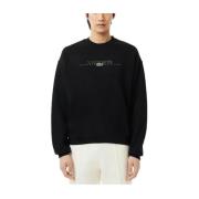 Lacoste Bekväm Sweatshirt för vardagsstil Black, Herr