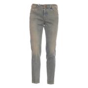 Jacob Cohën Ljusblå Cropped Carrot Jeans Blue, Herr