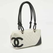 Chanel Vintage Pre-owned Laeder handvskor White, Dam