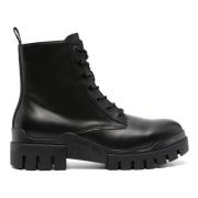 Calvin Klein Jeans Svarta Combat Laceup Ankelboots Black, Herr