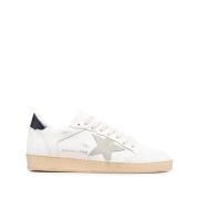 Golden Goose Vita Avslappnade Sneakers med Gummisula White, Herr