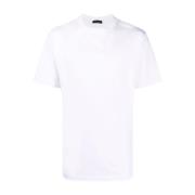 Giuseppe Zanotti Vit Bomull T-shirt Iru1011 White, Herr