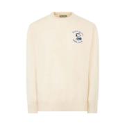 MC2 Saint Barth Jacquard Snoopy Sweaters Beige, Herr