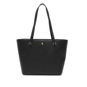 Ralph Lauren Karly shopper medium tote Black, Dam