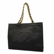 Chanel Vintage Pre-owned Laeder totevskor Black, Dam