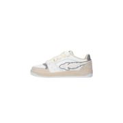 Enterprise Japan Läder Sneakers med Gummisula White, Herr