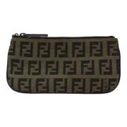 Fendi Vintage Pre-owned Canvas plnbcker Beige, Dam