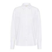 Kaffe Oversized Skjortblus Optisk Vit White, Dam