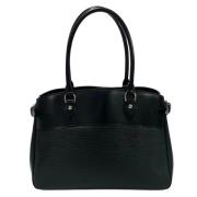 Louis Vuitton Vintage Pre-owned Tyg louis-vuitton-vskor Black, Dam