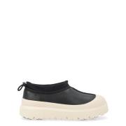 UGG Svarta läderhybridvädersandaler Black, Herr