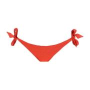 Max Mara Bikini Botten av Metallfiber med Sidobindningar Orange, Dam