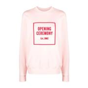 Opening Ceremony Casual Rosa Bomulls Sweatshirt Pink, Dam