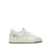 D.a.t.e. Vintage Calf Vita Sneakers White, Herr