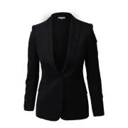 Stella McCartney Lyxig Svart Ull Blazer Jacka Black, Dam