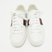 Gucci Vintage Pre-owned Laeder sneakers White, Dam