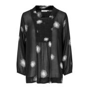 Masai Elegant prickig svart topp Black, Dam