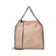 Stella McCartney Shaggy Deer Vegansk Väska med Diamantkedja Beige, Dam