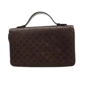 Gucci Vintage Pre-owned Laeder plnbcker Brown, Herr