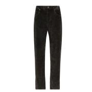 Dolce & Gabbana Svart Stretch Bomull Straight Leg Jeans Black, Herr