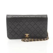 Chanel Vintage Pre-owned Laeder crossbodyvskor Black, Dam