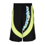 Moschino Casual Svart Ull Mohair Shorts Black, Herr