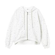 Twinset Vit Tröja med Faux-Pärldekoration White, Dam