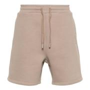 Ami Paris Casual Beige Bomull Polyester Shorts Beige, Dam