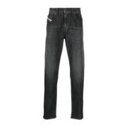 Diesel Svarta Skinny Sweat Jeans Black, Herr