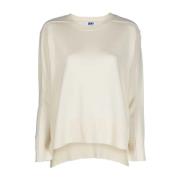 Dkny Casual Beige Ull Crew Neck Sweater Beige, Dam