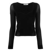 Simkhai Elegant Svart Viskosblus Black, Dam