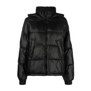 Twinset Svart Puffer & Down Jacka Black, Dam