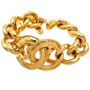 Chanel Vintage Pre-owned Metall armband Yellow, Dam