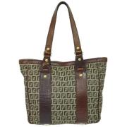 Fendi Vintage Pre-owned Canvas totevskor Brown, Dam