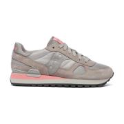 Saucony Grå Sneakers med Molneffekt Mellansula Gray, Dam