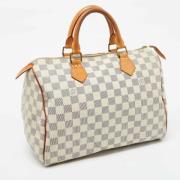 Louis Vuitton Vintage Pre-owned Belagd canvas louis-vuitton-vskor Whit...