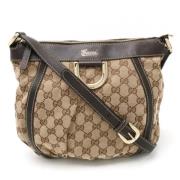 Gucci Vintage Pre-owned Canvas crossbodyvskor Brown, Dam