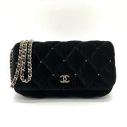 Chanel Vintage Pre-owned Tyg chanel-vskor Black, Dam