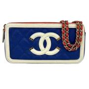 Chanel Vintage Pre-owned Laeder chanel-vskor Blue, Dam