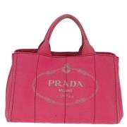 Prada Vintage Pre-owned Tyg prada-vskor Pink, Dam