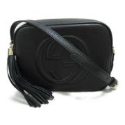 Gucci Vintage Pre-owned Laeder crossbodyvskor Black, Dam