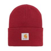 Carhartt Wip Varm Akryl Watch Hat Red, Herr