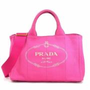 Prada Vintage Pre-owned Canvas prada-vskor Pink, Dam