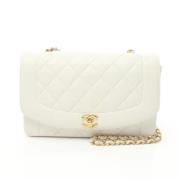 Chanel Vintage Pre-owned Laeder crossbodyvskor White, Dam