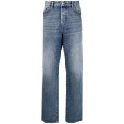 Diesel Avslappnad Blå Straight Jeans Blue, Herr