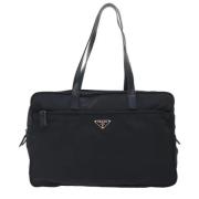 Prada Vintage Pre-owned Tyg prada-vskor Black, Dam