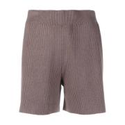 Joseph Brun Cashmere Bomull Casual Shorts Brown, Dam